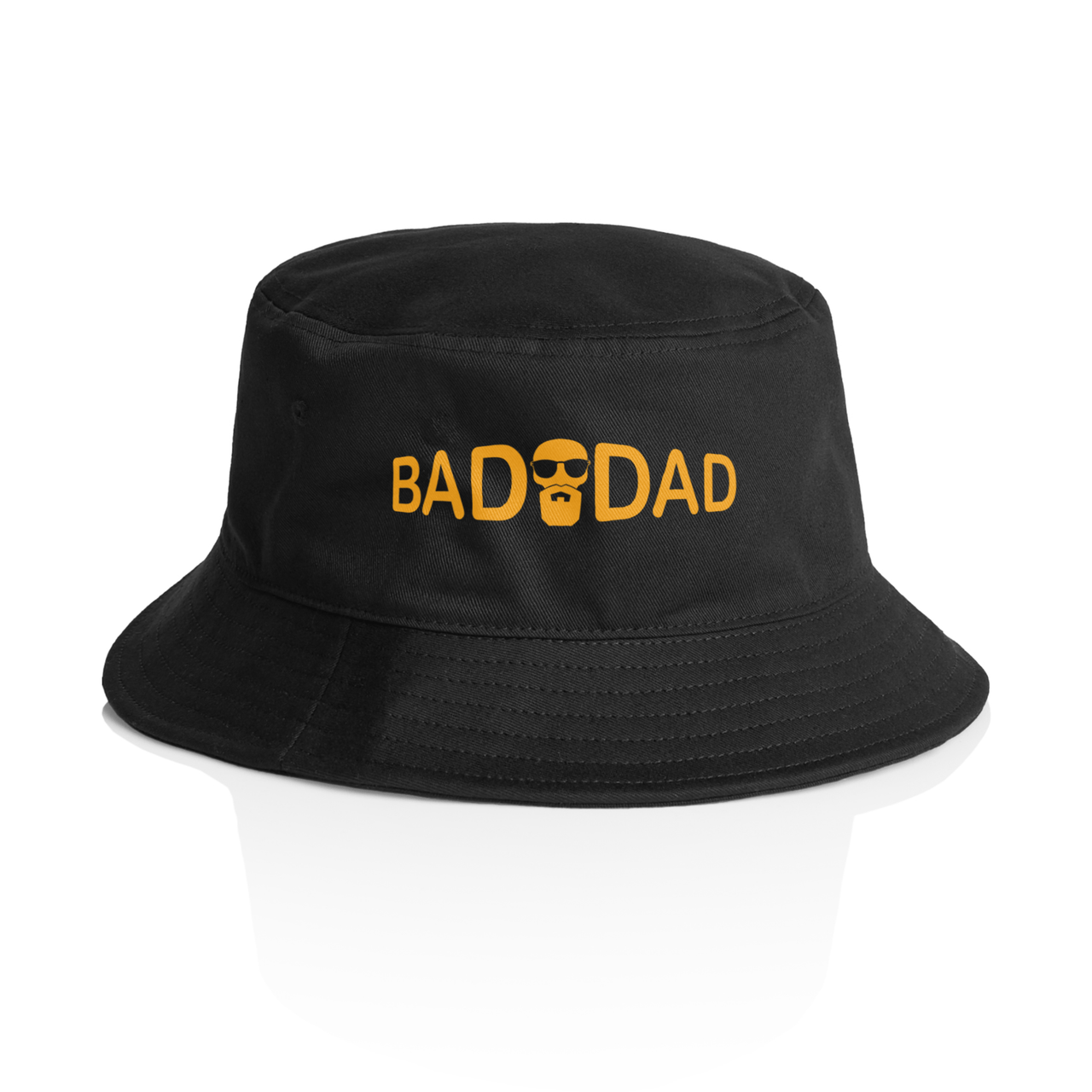 BADDAD Yellow Logo Bucket Hat