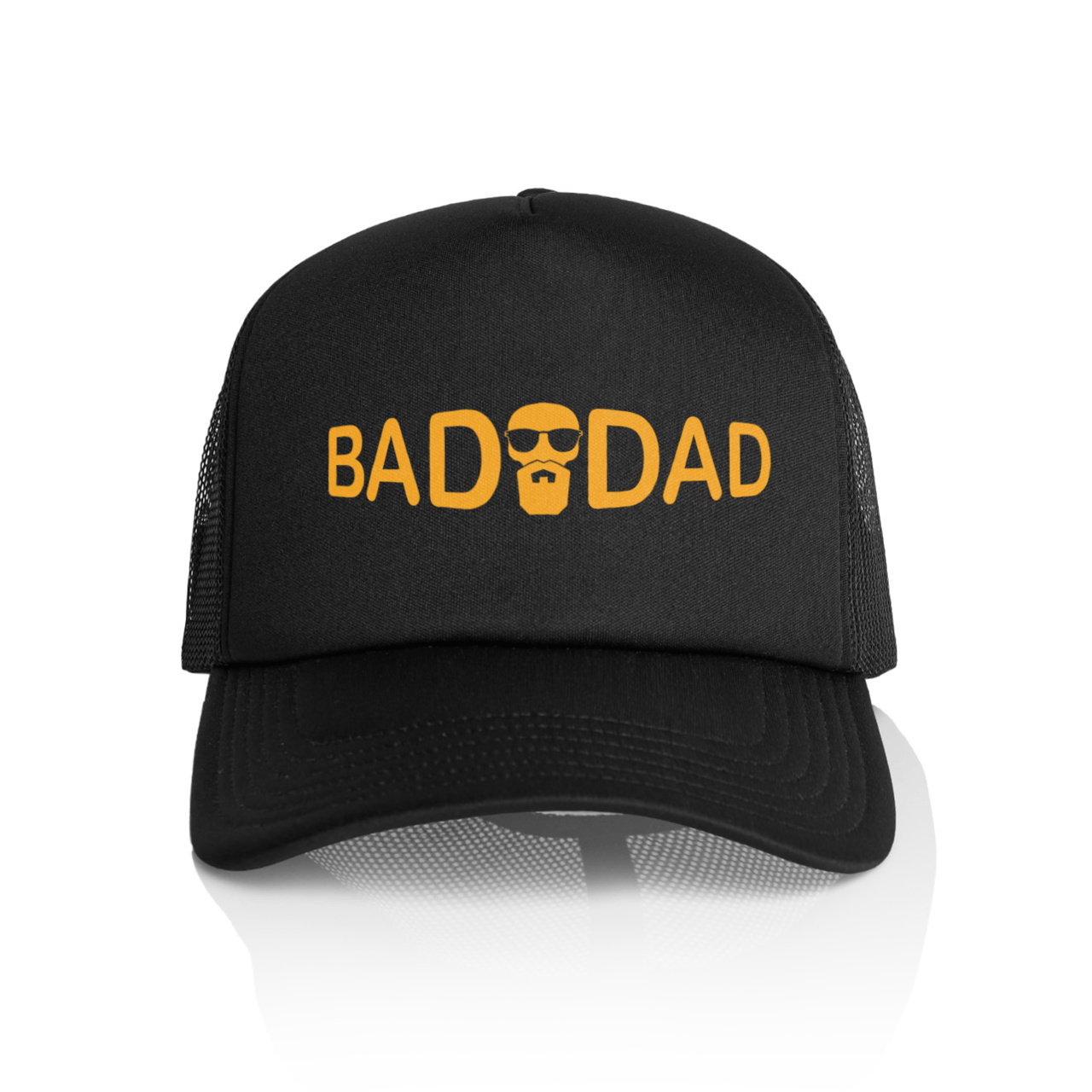 BADDAD Yellow Logo Trucker Hat