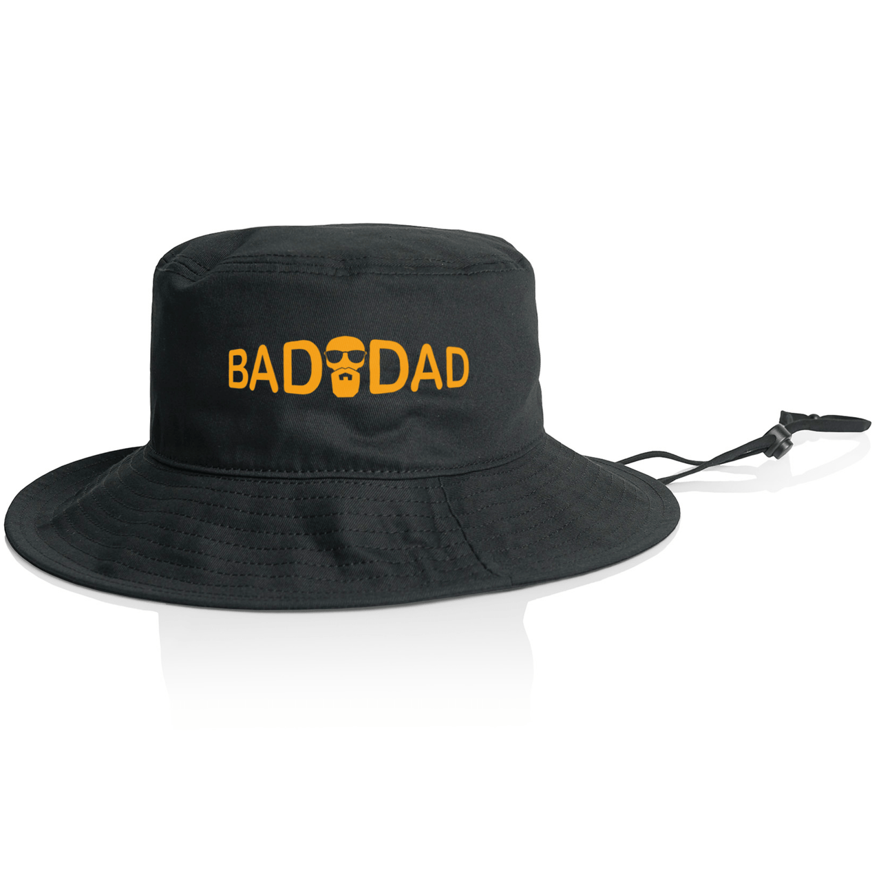 BADDAD Yellow Logo Bucket Hat