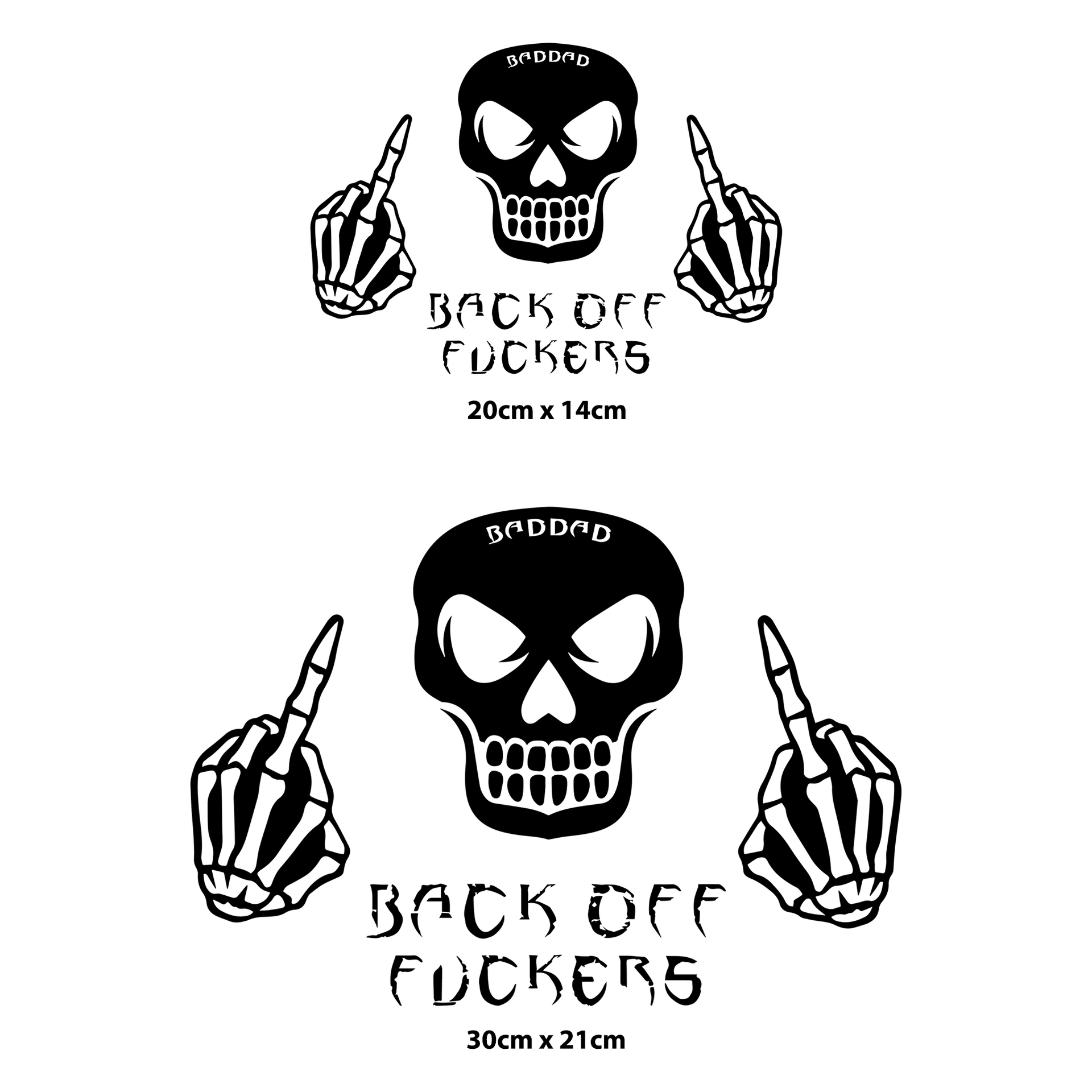 Back Off F**KERS Sticker (6875776483479)