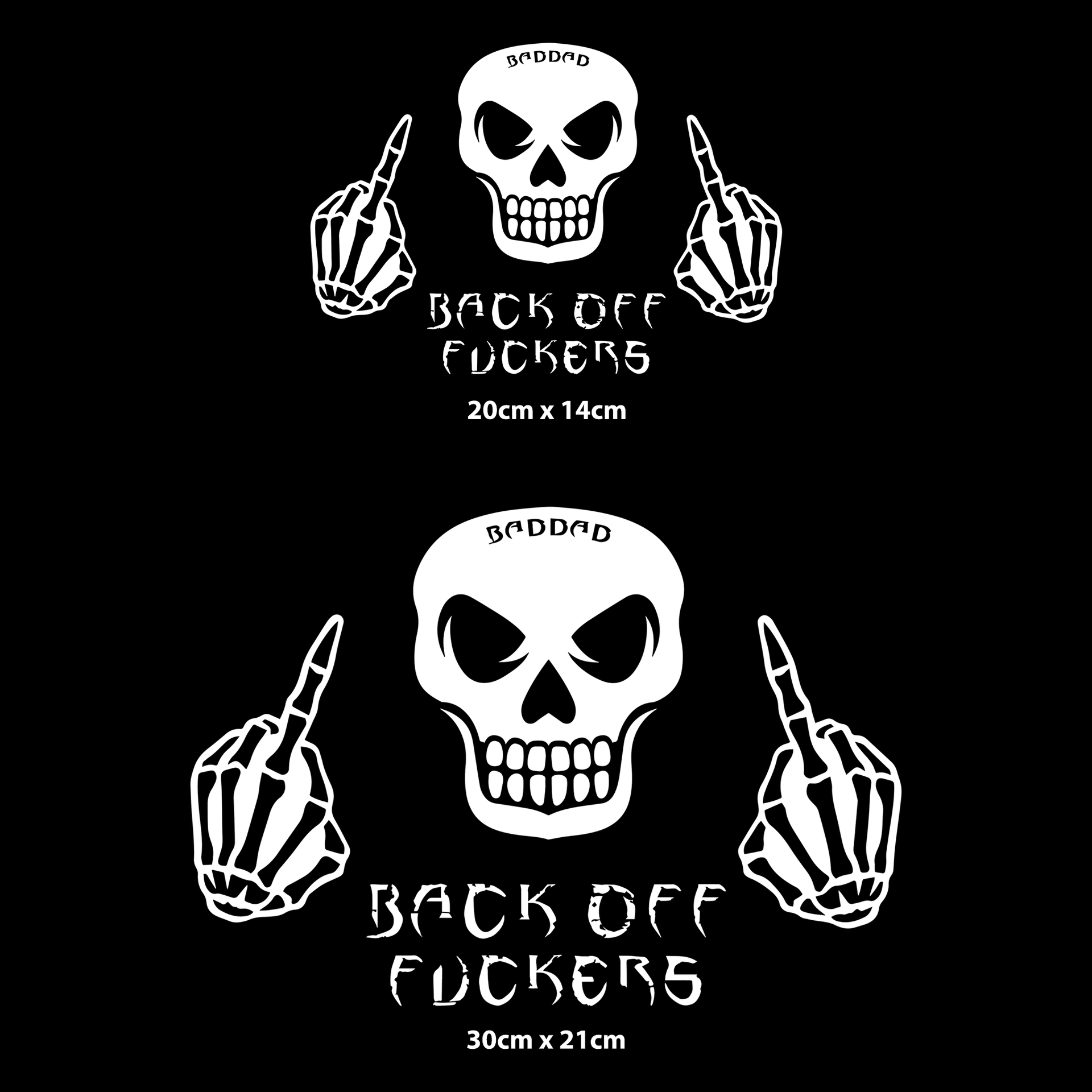 Back Off F**KERS Sticker (6875776483479)